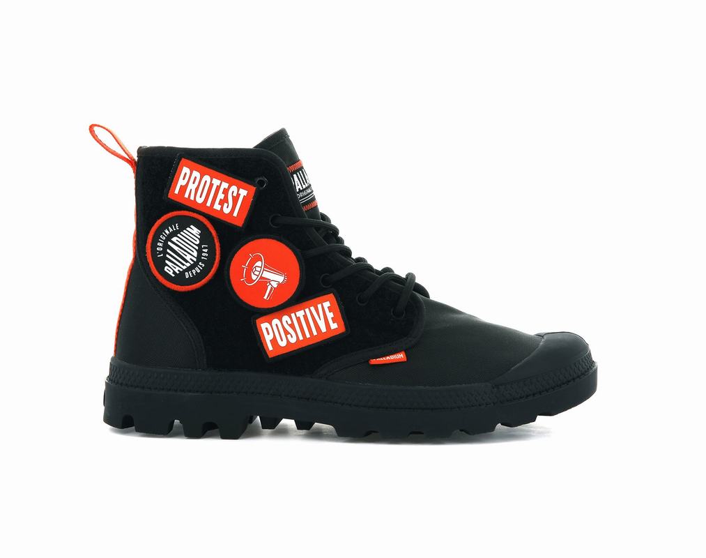 Palladium Pampa Hi Change Herren Stiefel Schwarz ||387961-LPI||